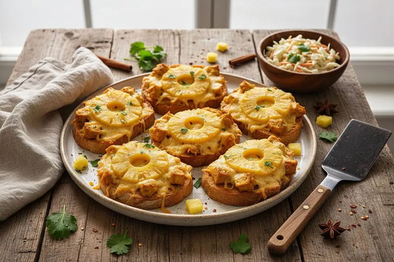 Curry-kanaleipä ananaksella