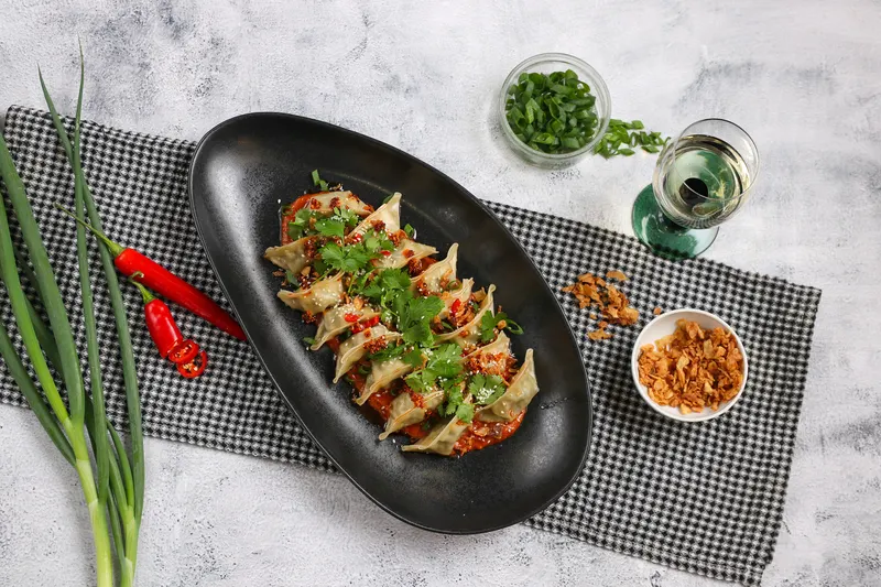 Pähkinäkastike Gyoza