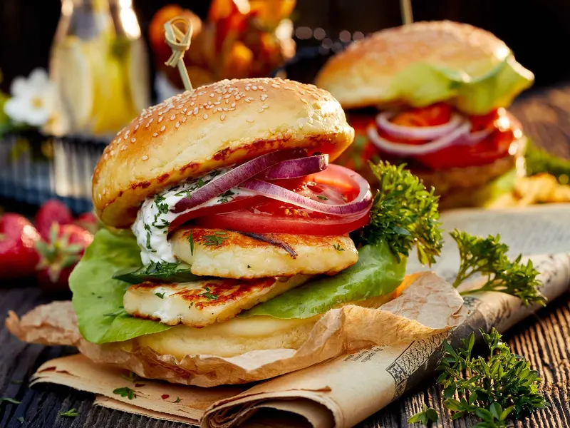 Halloumiburgerit