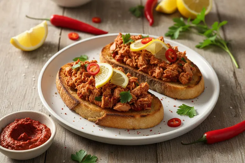Harissa-tonnikalaleivät