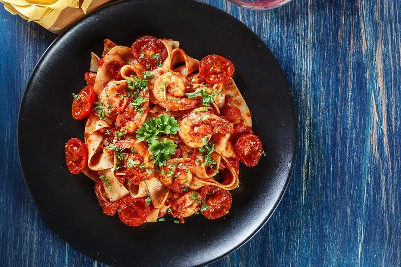 Katkarapupasta Resepti