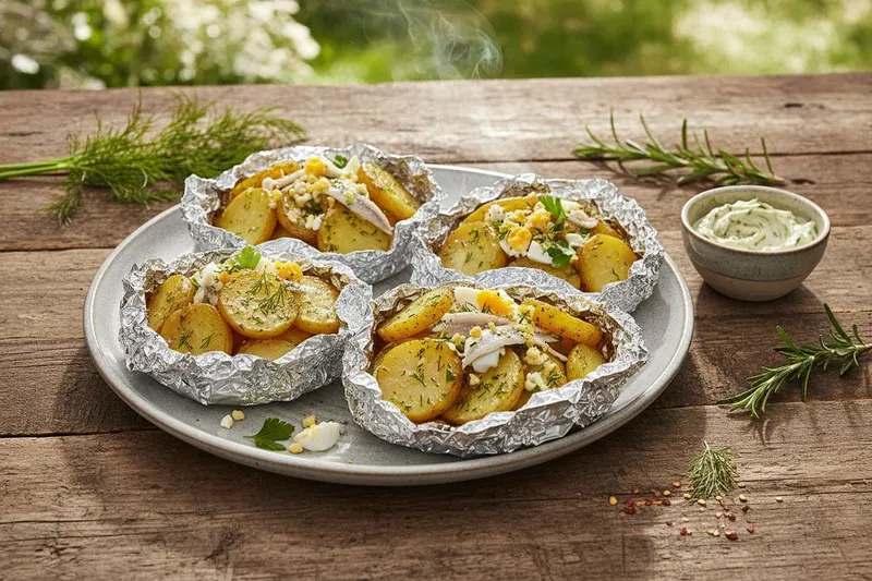 Kala-grillinyytit uusilla perunoilla