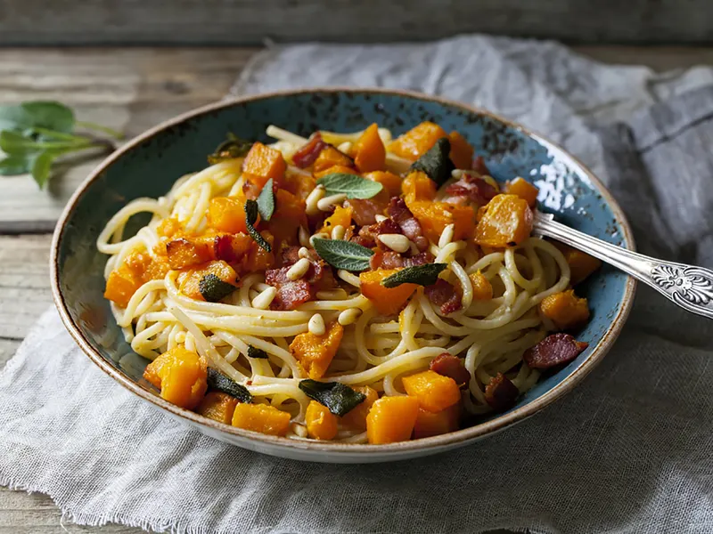 Myskikurpitsapasta