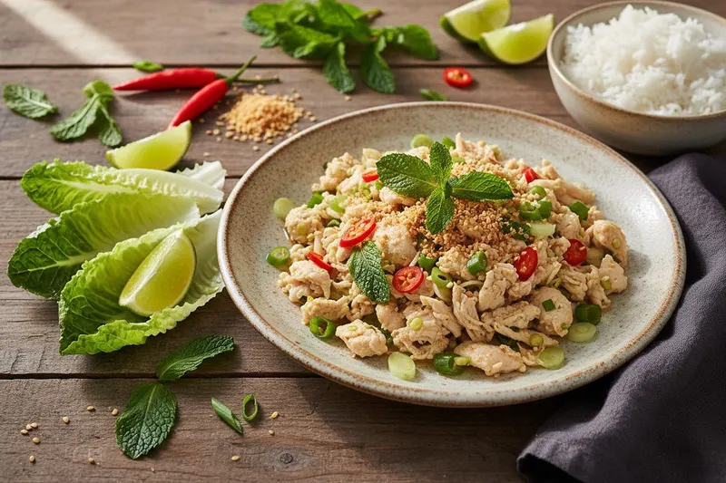 Larb Gai – Thaimaalainen kanasalaatti