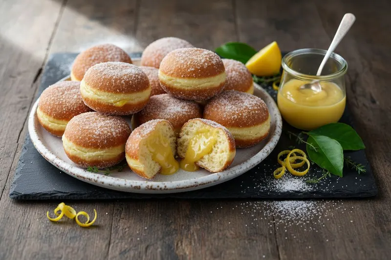 Lemon curd -munkit