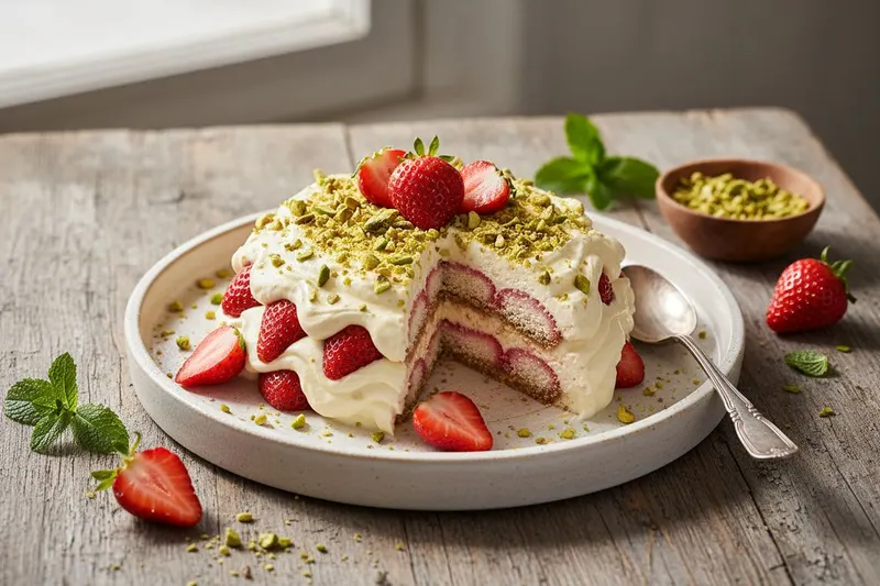 Mansikkatiramisu