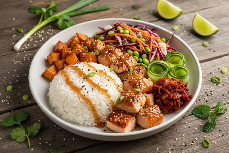 Miso-ponzu poke bowl