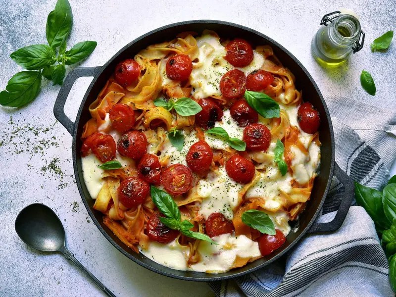 Mozzarellapasta Uunissa