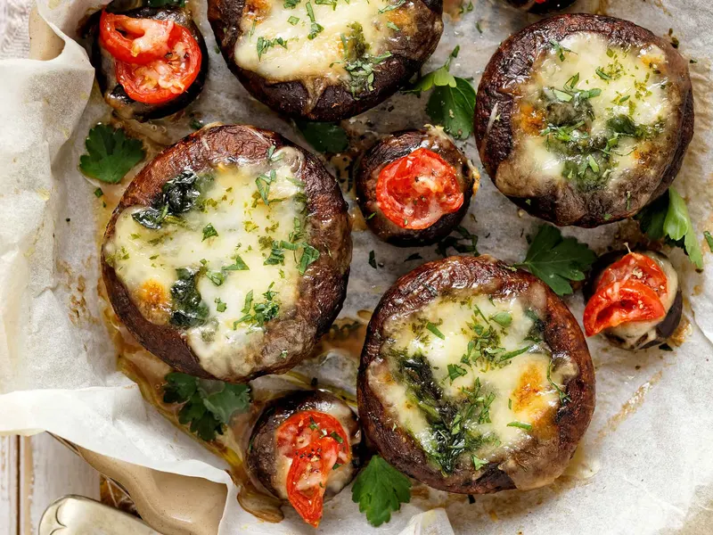 Täytetty Portobello
