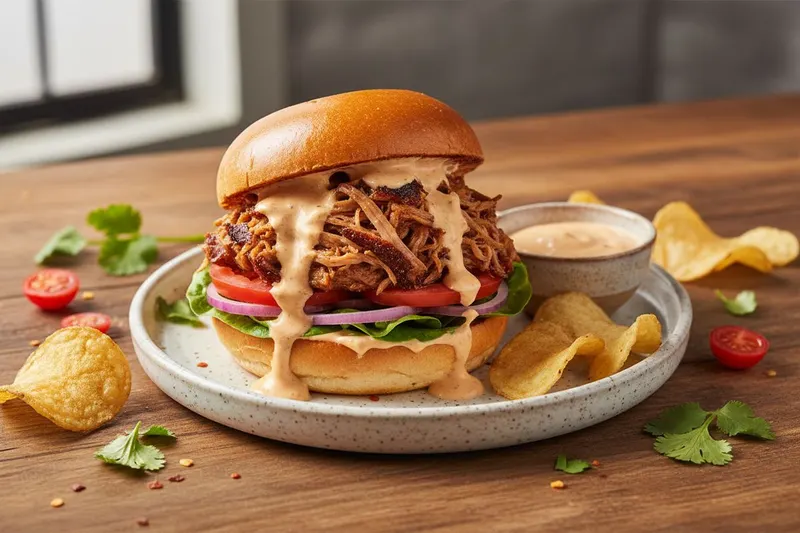 Pulled Pork -hampurilainen