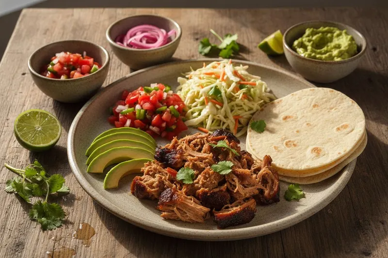 Pulled pork tacot