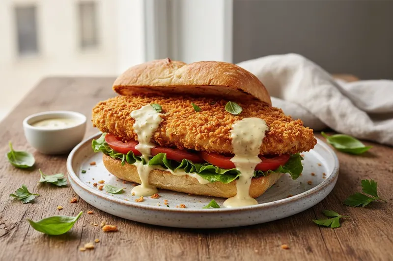 Rapea kana-parmesaanileipä
