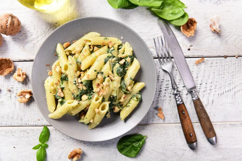 Pinaattipasta Reseptejä