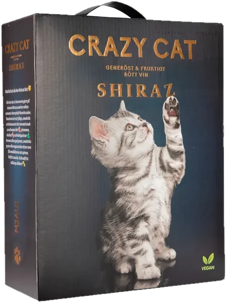 Crazy Cat Shiraz hanapakkaus