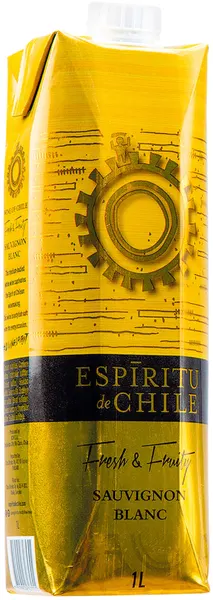 Espiritu de Chile Fresh & Fruity Sauvignon Blanc kartonkitölkki